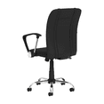 thumbnail image 4 of DreamSeat Black Ergonomic Durable Curve Task Chair Embroidered Deer Leaping Logo, 4 of 6