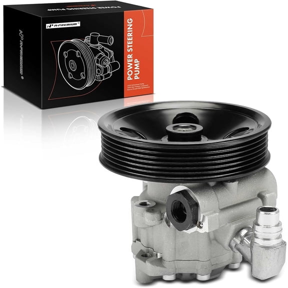 A-Premium Power Steering Pump with Pulley Replacement for Mercedes-Benz E320 2003-2005 E500 E55 AMG S600