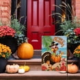 thumbnail image 6 of Give Thanks Thanksgiving Turkey Garden Flag, Fall Pumpkin Beach Sea Coastal Decorative Yard Outdoor Home Small Decor, Autumn Hawaii Ocean Hibiscus Flower Tropical Outside House Decoration 12.5x18, 6 of 6