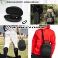 thumbnail image 5 of Yewltvep Estuche de viaje para gorras de béisbol Estuche rígido para gorras de béisbol Bolsa de almacenamiento para 6-7 Organizador de gorras de béisbol para viajes con asa de transporte y correa para, 5 of 5