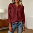 thumbnail image 4 of Lightweight Jacket Women Solid Color Long Sleeve Button Front Top For Everyday Casual Wear Spring Jackets For Women, 4 of 7