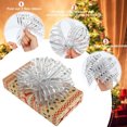 thumbnail image 3 of 4 piezas de embalaje de regalo con lazo de organza, lazo, plata hilada en nieve para regalos de cesta de boda, regalos de Navidad y San Valentín, 3 of 5