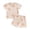 Beige#birthday gifts#22, variant on oelaio Girls Summer Outfits Cute Flower Printed 2 Piece Clothes Short Sleeve T-Shirts and Elastic Waist Shorts Kids Casual Lounge Pajama Sets White 2 Years
