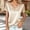 X-Beige327, variant on YMNXA Women's T Shirt Short Sleeve Solid Color Mesh Rhinestone Draped Neckline Elegant Comfortable Blouse Top For Daily Wear,Beige,L