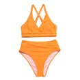 thumbnail image 1 of Bikini cómodo para mujer, conjunto sólido, traje de baño de dos piezas con sujetador relleno, traje de baño, ropa de playa OAVQHLG3B Store  lin121212, 1 of 4