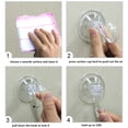 thumbnail image 4 of Gamexcel Durable Suction Cup Hook Wreath Hanger, Clear, 4 Count, 4 of 7