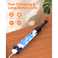 thumbnail image 6 of CLEAN EXPERT Electric Cleaning Brush Power Scrubber with 4 Brush Heads, Rechargeable Grout Brush for Bathroom/Kitchen, Electric Spin Scrubber - Orange Black, 6 of 8