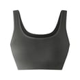 thumbnail image 4 of Nilvkv Bandeau Bra, Strapless Bra, Solid Strapless Seamless Wireless Push Up Anti Slip Basic Gray 32ABC, 4 of 6