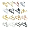 thumbnail image 3 of ziyahi Pince à Cheveux Style Simple Portable Poignée Robuste Alliage Accessoires de Décoration Géométrique Barrettes pour Femmes Blanc/rectangle Argent/arc, 3 of 6