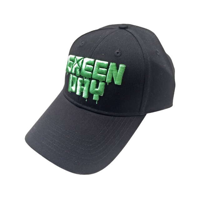 Green Day Adult Dripping Logo Baseball Cap