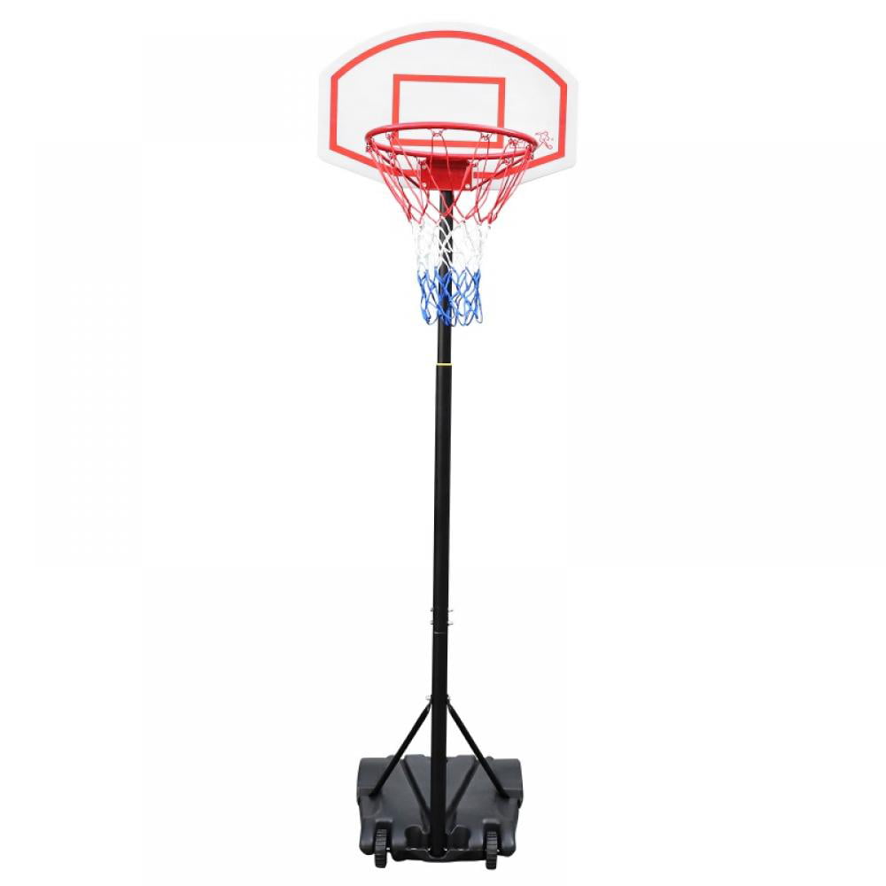 5ft Pool Basketball Hoop Adjustable Stand System Kid Game Home with Wheels 