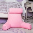 Husband Pillow Medium Pink, Backrest for Kids, Teens, Petite Adults