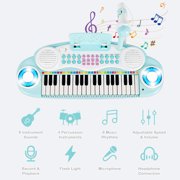 Costway 37-Key Toy Keyboard Piano Electronic Musical Instrument Blue