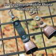 thumbnail image 1 of Sportteer Bell Keychain Bell Pendant Outdoor Bell Charm Hanging Buckle Retro Collar DIY Jewelry Faux Leather Pet Keychain, 1 of 8