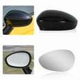 thumbnail image 4 of Rearview Mirror Cover Cap For Fiat 500 500C Rearview Heated Wing Mirror Rear Mirror Triangle Trim Plate 735596884 1SJ85KX7AA Left Mirror Glass, 4 of 6