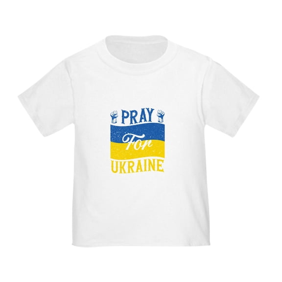 CafePress - Pray For Ukraine T Shirt - Cute Toddler T-Shirt, 100% Cotton