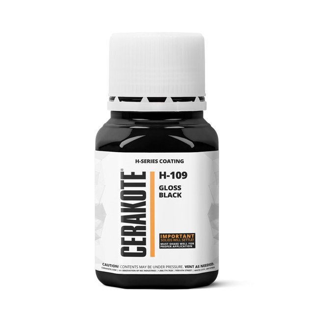 Cerakote H-109T Recubrimiento cerámico negro brillante para curado en horno 118 ml