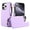 Purple, variant on Case For IPhone 16 Pro Max/16 Pro/16 Plus/16, Zipper Wallet Case Detachable Crossbody Cover RFID Blocking Shell