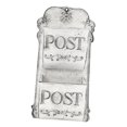 thumbnail image 6 of Tongina Wall Mount Mailbox Retro Design Wall Hanging Mail Box for Outdoor Front Door White, 6 of 8