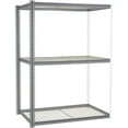 thumbnail image 3 of Global Industrial 581063GY 96 x 60 x 48 in. High Capacity 3 Levels Add-On Rack with Wire Deck, Gray, 3 of 3