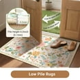 thumbnail image 2 of NewBuros 9'x12' Area Rugs, Boho Non Slip Washable Rugs for Living Room, Stain Resistant Soft Low Pile Indoor Floral Carpet for Bedroom Dining Room Office, Cream White, 2 of 9