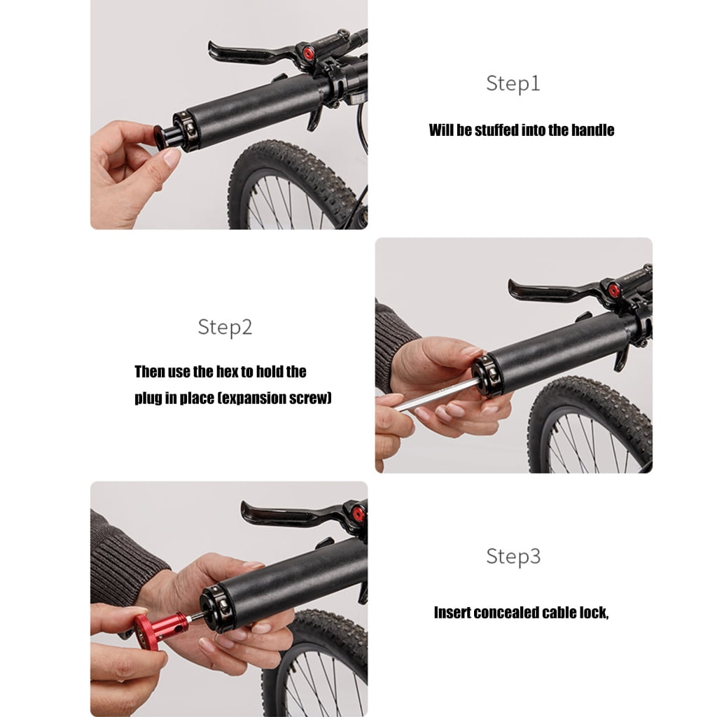 ANXPTIME Bicycles Cable Lock For Mountain Bicycles Road Bikes, Light Weight Helmets Security Key Lock Bicycles Cable Lock