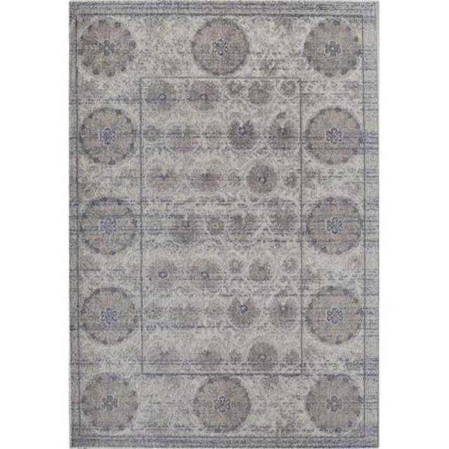 Rugs America 25507 Beverly Blue Abstract Rug, 2 x 3 ft.
