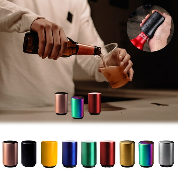 Ganfancp Abrebotellas Creativo de Acero Inoxidable para Cerveza Abridor de Botellas de Cerveza Prensa Abridor de Tapas Automático Sin Pérdidas Conductor de Cerveza Ofertas y Liquidaciones 1* Abrebote
