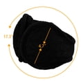 thumbnail image 3 of Orejeras Para Mujeres Hombres Cálido Invierno Plegable Tejer Negro-1 M(17.3x4.7), 3 of 5