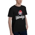 thumbnail image 2 of Wendy'S Logo Men'S Basic Short Sleeve T-Shirt Fashionable Black Small, 2 of 8