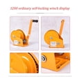 thumbnail image 4 of 1200LBS Self-locking Hand Winch, Stainless Steel Boat Windlass Truck Auto Manual Lifting Hoist, 4 of 6