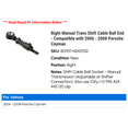 thumbnail image 2 of Right Manual Trans Shift Cable Ball End - Compatible with 2006 - 2008 Porsche Cayman 2007, 2 of 2