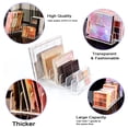 thumbnail image 2 of Estante de exhibición de cosméticos compacto de acrílico transparente con 7 rejillas para almacenar sombras de ojos en polvo, rubores y más, 2 of 7