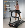thumbnail image 2 of 2024 New 4.0HP Folding Treadmill, 0.6-8.7mph, 400LB Max, Foldable Without Installation, with LCD Monitor and Pulse Detection for Office and Home Exercise, 2 of 7