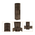 thumbnail image 6 of FM FURNITURE Seattle Bar Cabinet with 2 Doors Engineered Wood Dark Brown, 6 of 6