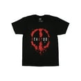 thumbnail image 4 of Marvel Comics Men's Deadpool Red Splatter Icon Logo Adult Crewneck Short Sleeve T-Shirt, 4 of 5