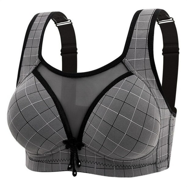 HongQid Comfortable Seamless Full-Coverage Wireless Tshirt Bra for Women, Soft Support Sports Bra