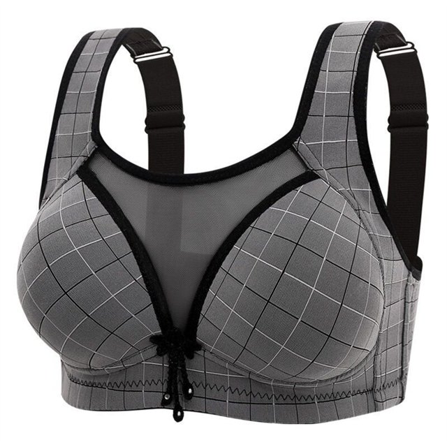 HongQid Comfortable Seamless Full-Coverage Wireless Tshirt Bra for Women, Soft Support Sports Bra