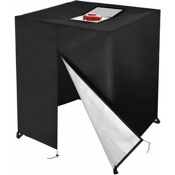 IBC Tote Cover For Outdoor 300L Tanks, 420 Denier Polyester Ibc Container Cover With Inlet Flaps And Buckle Straps For Full Protection Against Sunlight And Rain (Waterproof & Dust