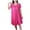 1Hot Pink, variant on Satin Nightgowns for Women - Soft & Breathable Knee-Length Night Gowns - Adult Womens Nightgown