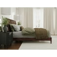 thumbnail image 4 of AFI Valencia King Solid Wood Low Profile Sleigh Platform Bed, Walnut, 4 of 12