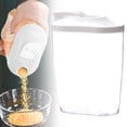 thumbnail image 2 of Dry Storage Container Airtight Kitchen Cereal Dispenser Food Storage Pantry Organization Stackable Canister for Flour Rice Coffee Beans Snacks Pet Food Bpa Free Space , A Food Storage Container, 2 of 9