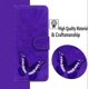 thumbnail image 2 of Wallet Case For Iphone 16 Plus, Leather Flip Cover With Kickstand Blue, 2 of 5