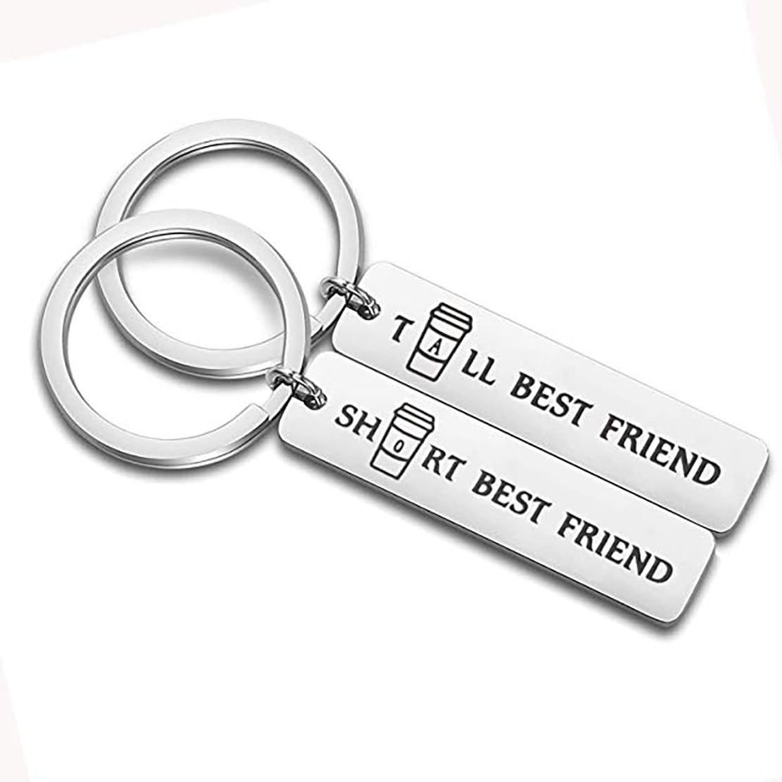 Friendship Keychain Gifts,Side by Side or Miles Apart best Friends are Always Close at Heart Keyring Birthday Jewelry Gifts for women Best Friend Girls Sister