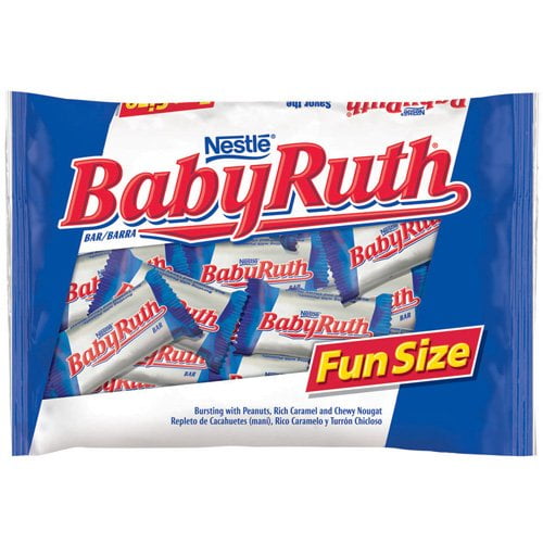 Nestle Baby Ruth Candy Bars Fun Size, 12.5 Oz. - Walmart ...