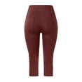 thumbnail image 6 of DYMADE Women Slim Capri Cropped Running Pants with Pockets, 6 of 6