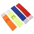 thumbnail image 1 of KAKOWELY 4 Pcs Brassards de Football Colorés Réutilisables Équipement de Football Orange Entraînement, 1 of 7