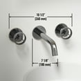 thumbnail image 4 of Vigo Vg05007 Cass 1.2 GPM Wall Mounted Widespread Bathroom Faucet, 4 of 12