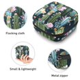 thumbnail image 3 of Sanitary Napkin Storage Bag for Girls Women, Portable First Period Pads Bag Tampons Holder Girls Travel Makeup Bag, Large Capacity Colorful Blooming Cactus Flower Pattern, 3 of 6