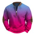 thumbnail image 4 of Mercatoo Boys Long Sleeved Shirts Kids 1/4 Zip up Sweatshirt Solid Casual Pullover Shirt Outdoor Fall Clothes for Teen Boy, 4 of 4